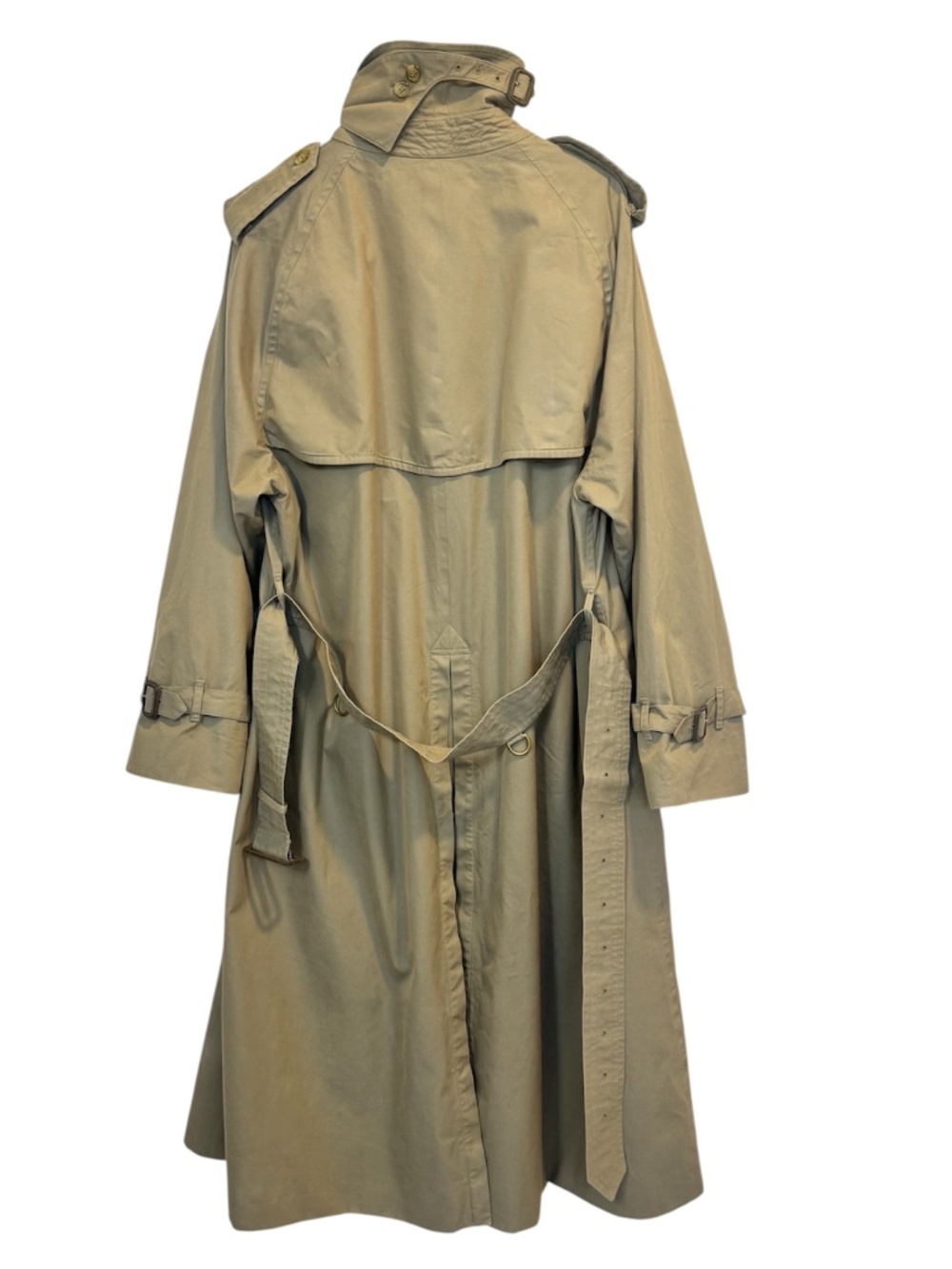 AUTHENTIC Burberry Tan Trench Coat with Check Lining - Picture 2 of 7